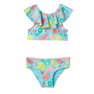 H&M Girls Fruit Ruffle Bikini Set NWT 6/8Y